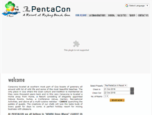 Tablet Screenshot of pentacongoa.com